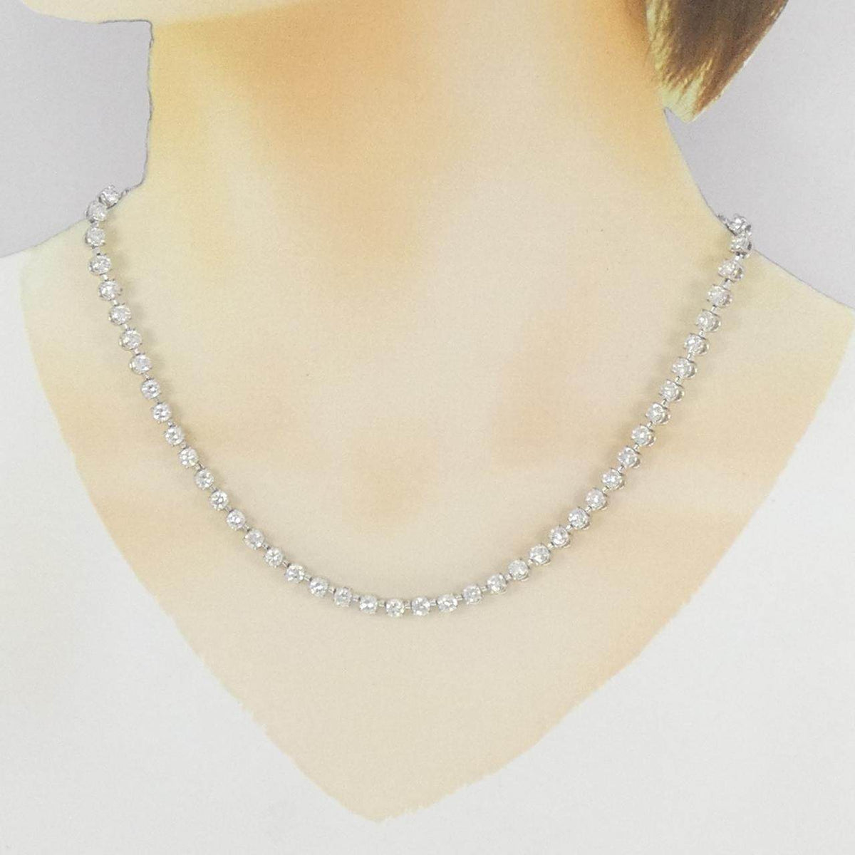 プラチナ850 ダイヤモンド ネックレス