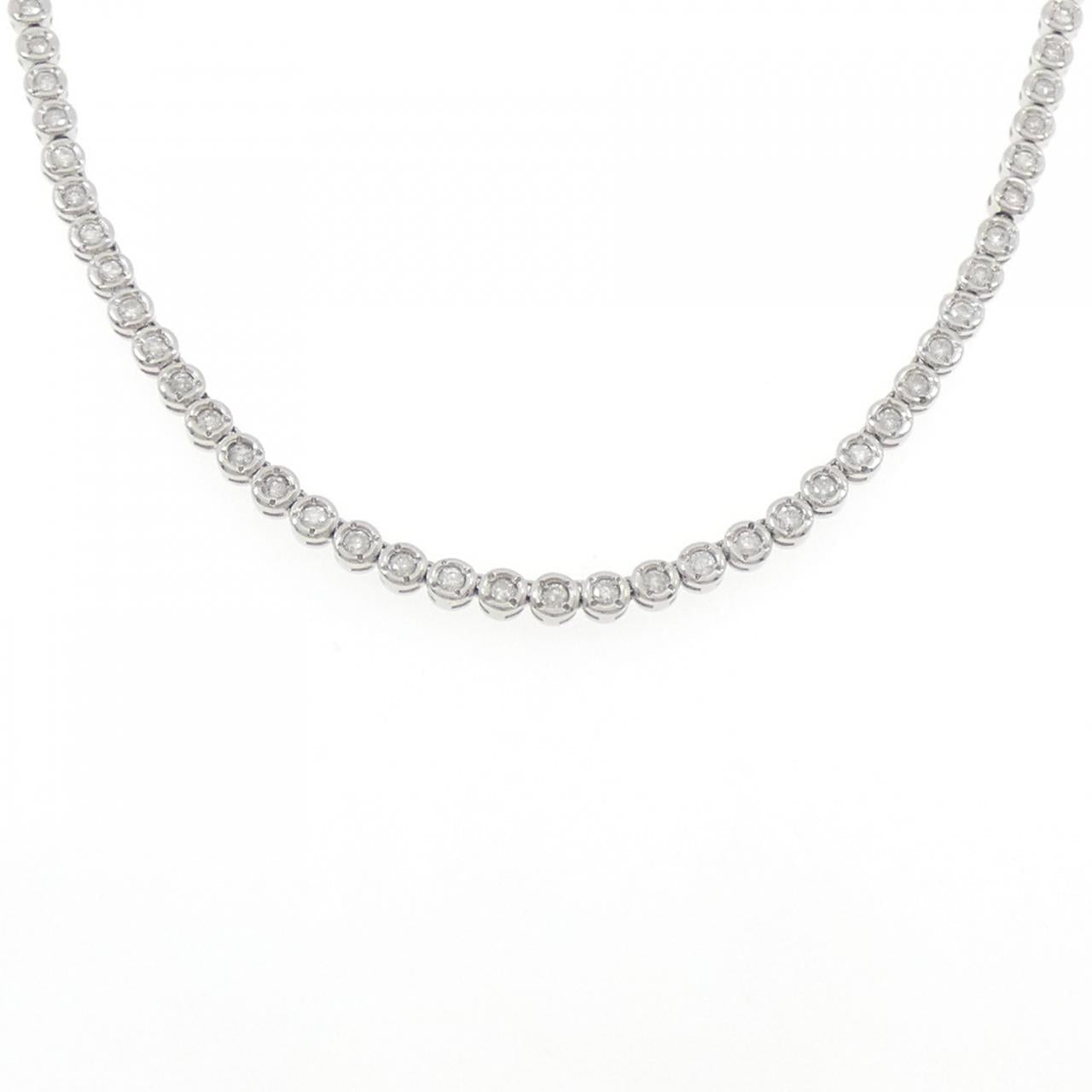 プラチナ850 2.00CT ダイヤモンドネックレス