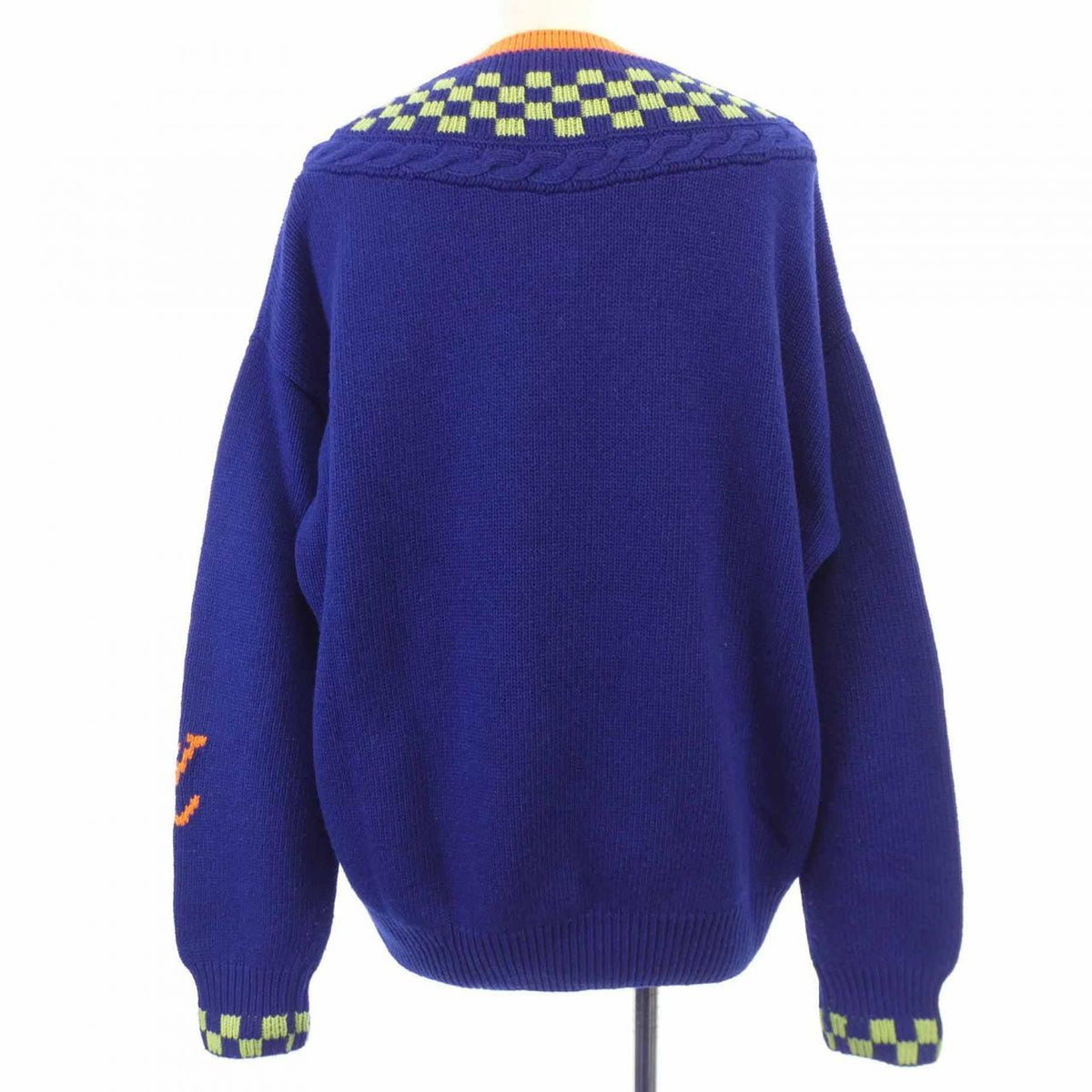 ルイヴィトン ダミエジャカード カシミヤ混ニット