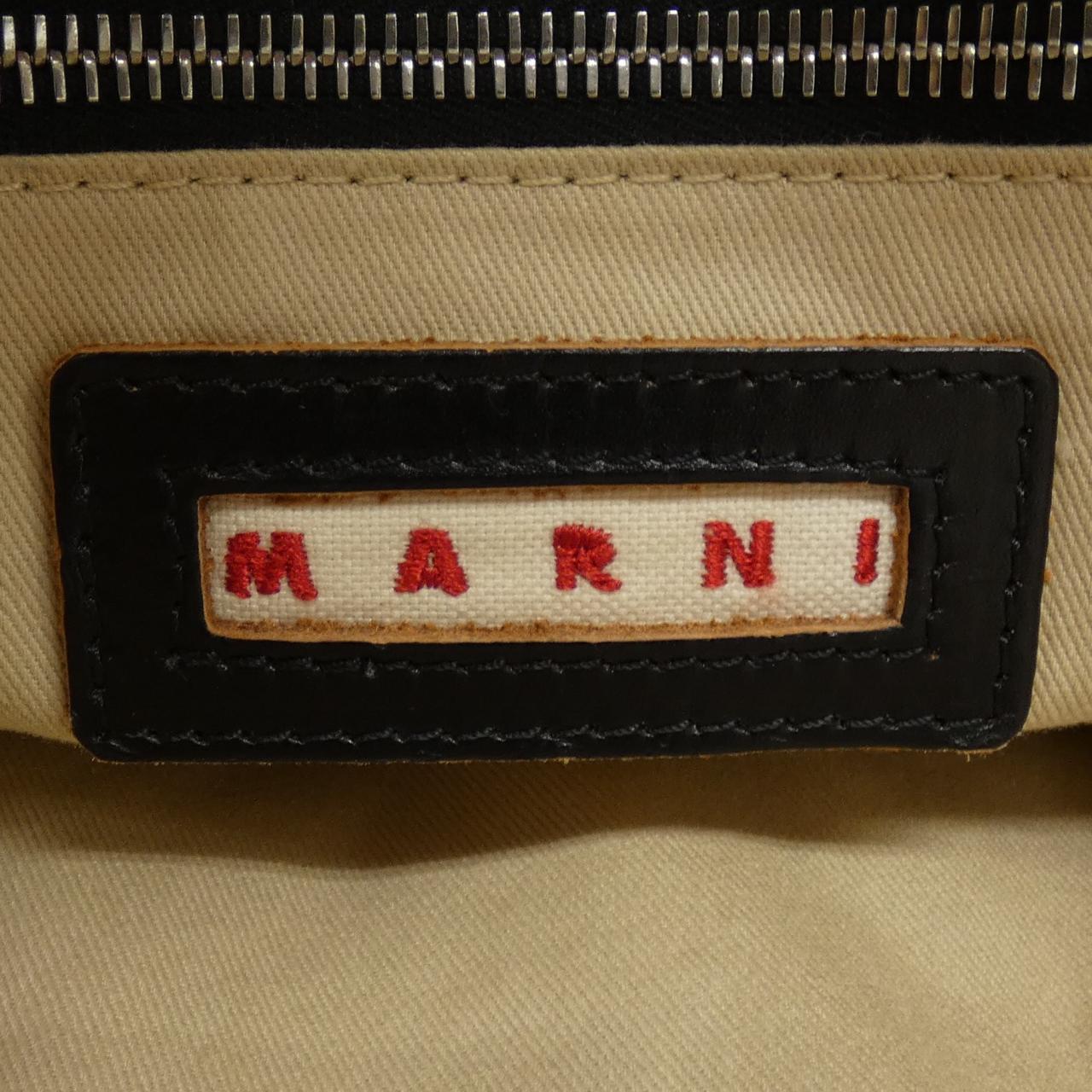 マルニ EAST-WESTトートバッグ コットンナイロントートバッグ