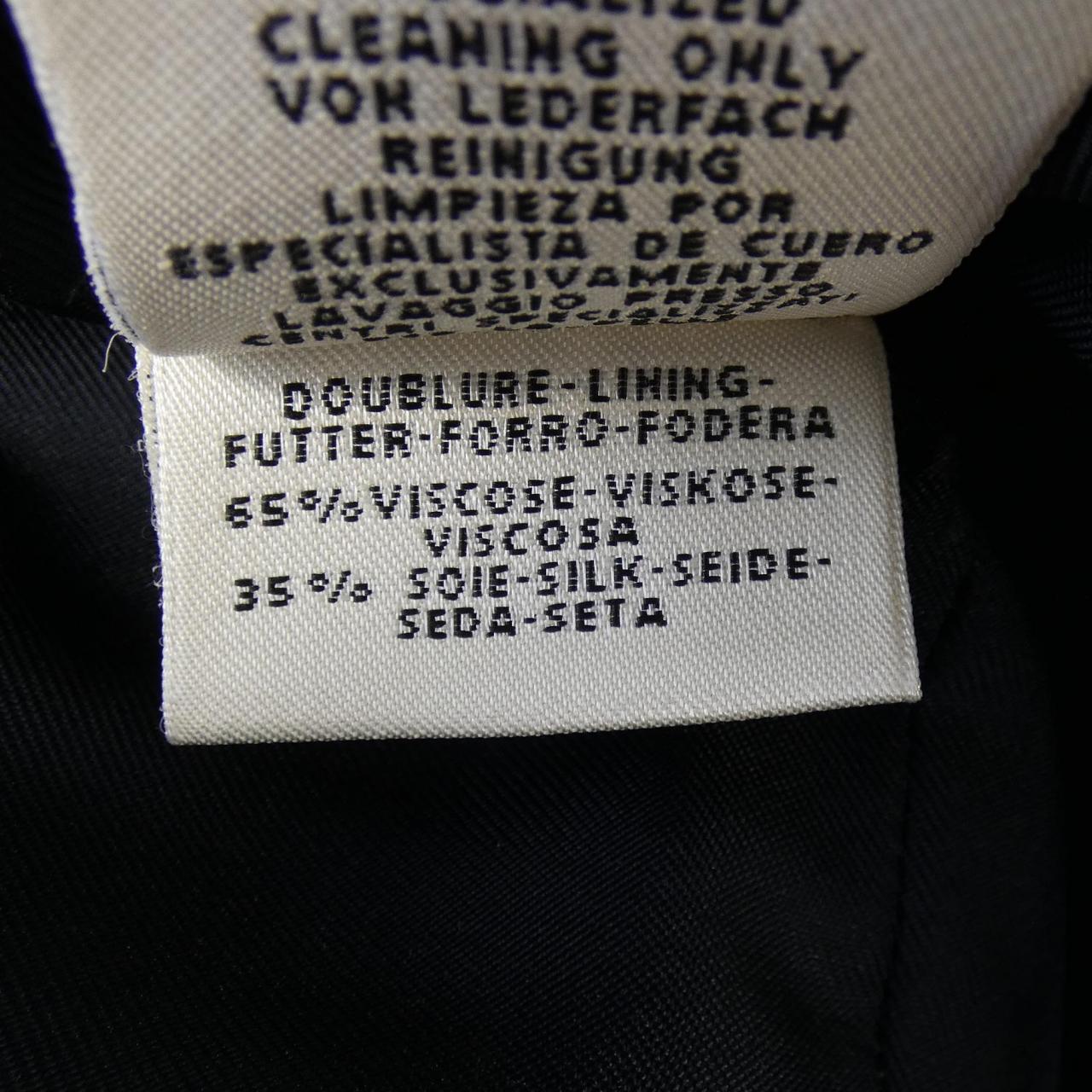 エルメス 2H1129D038 レザー ロングベスト
