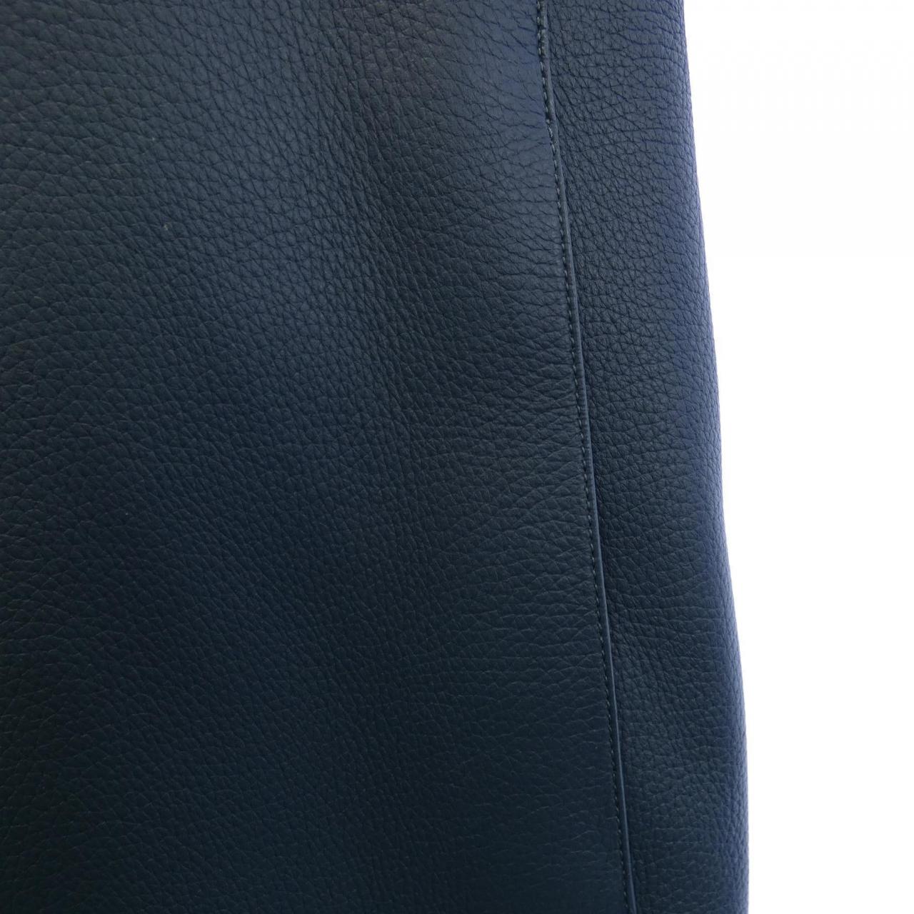 エルメス 2H1129D038 レザー ロングベスト