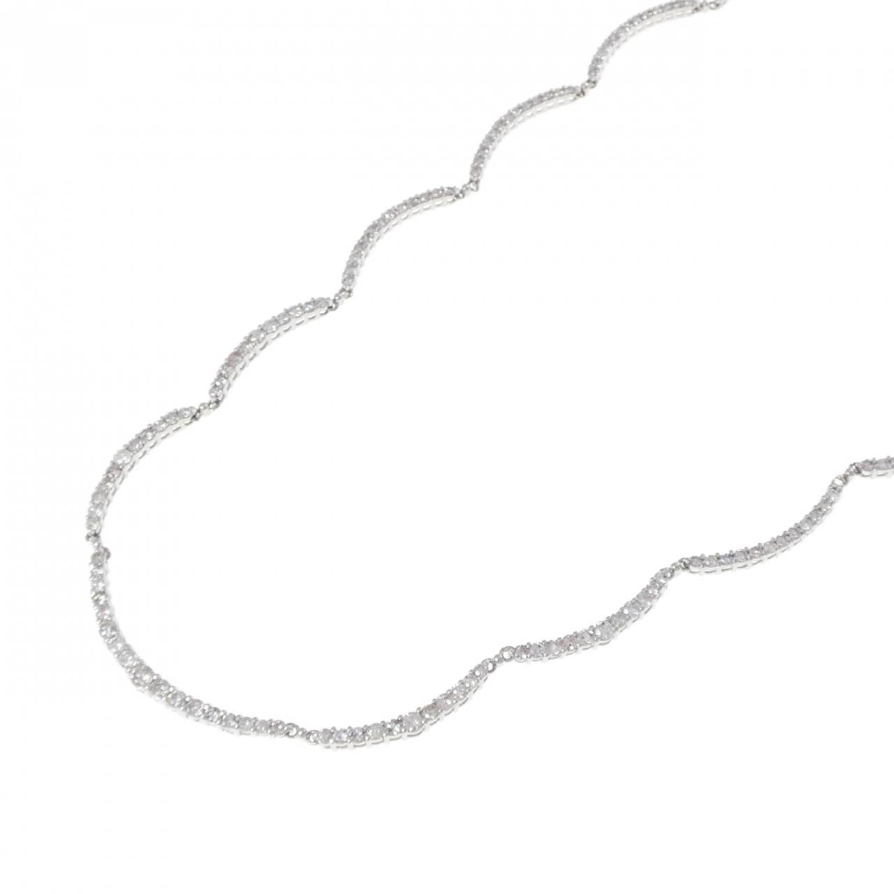 PT850 プラチナ 5.00CT ダイヤモンドネックレス