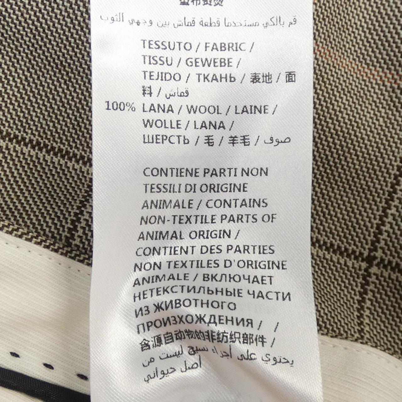 グッチ チェックウール パンツ