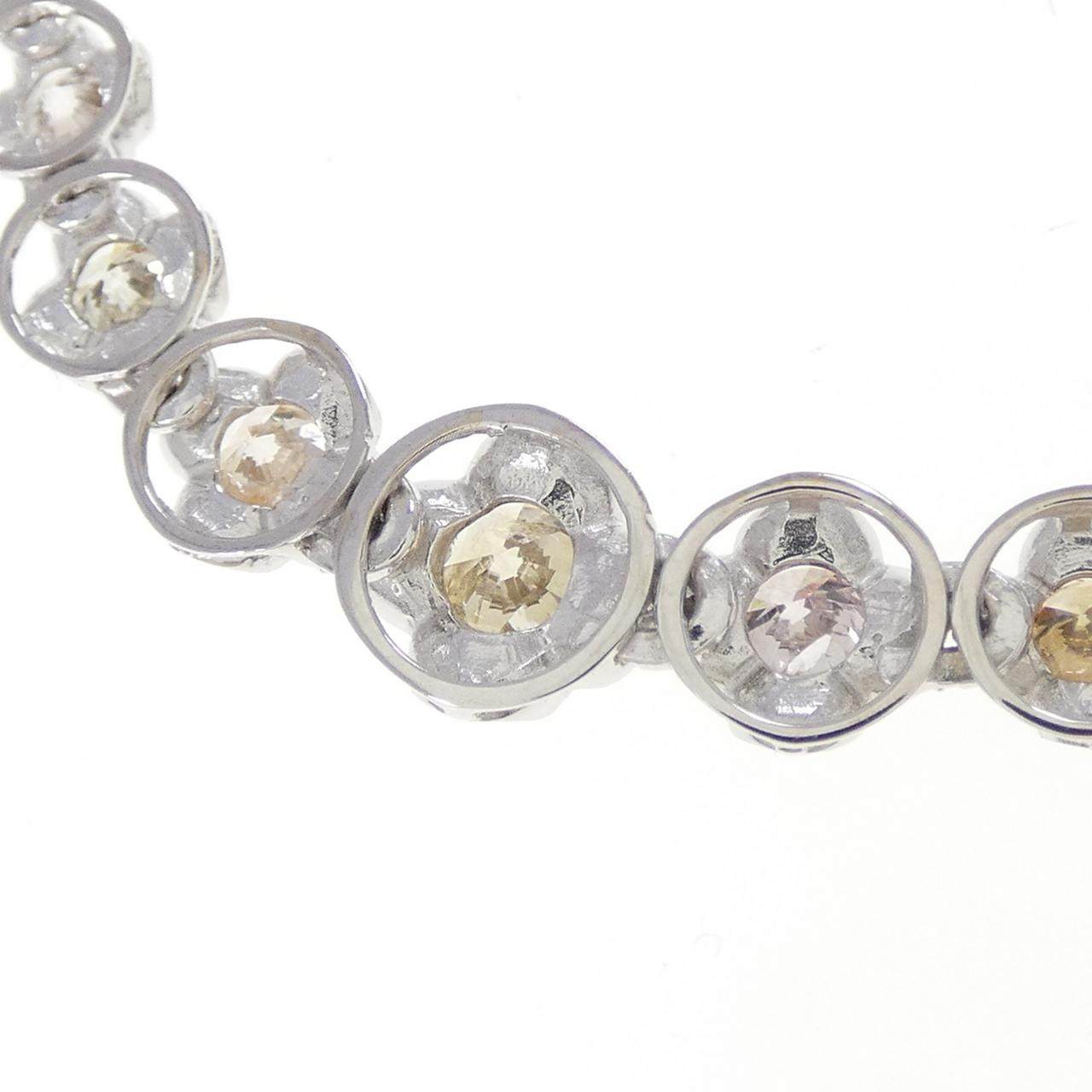 Au750ホワイトゴールド ダイヤモンドネックレス 5.00CT