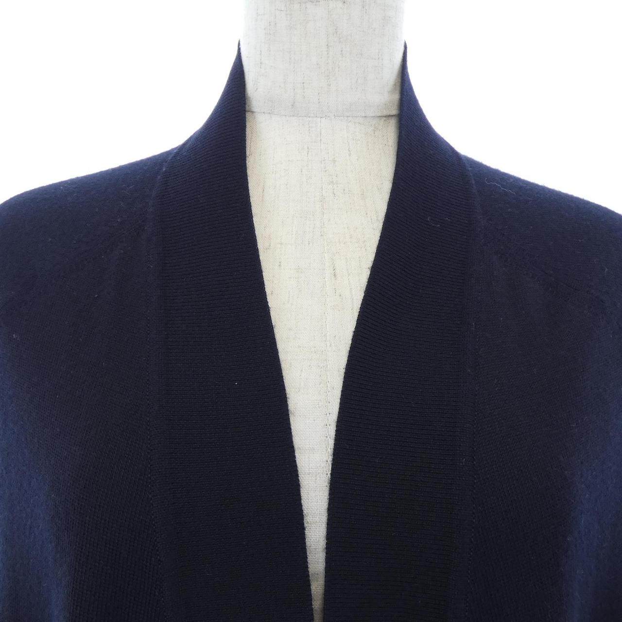 エルメス ツイルレーヌ カシミヤ混ロングカーディガン
