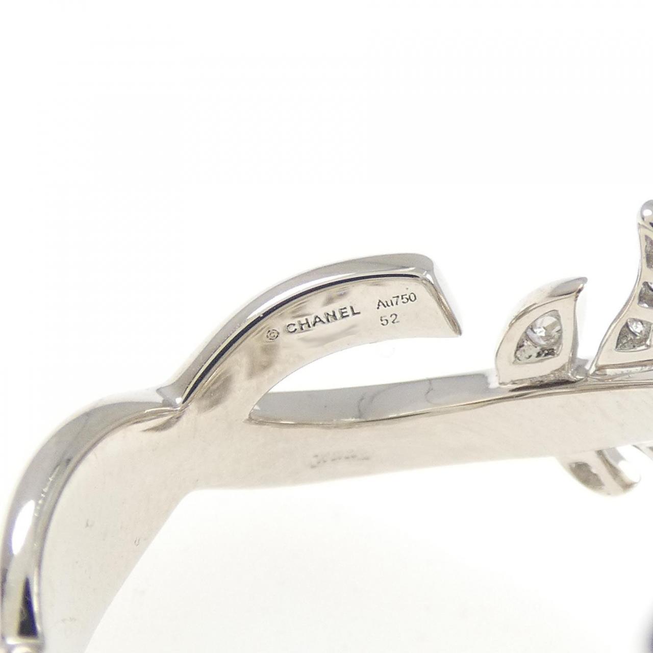シャネル プリュム ドゥ シャネル 750WG ダイヤモンド リング 11.5号