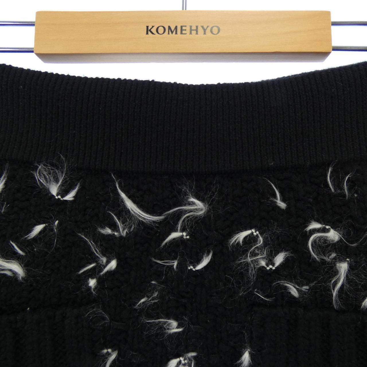 シャネル カシミヤ混スカート