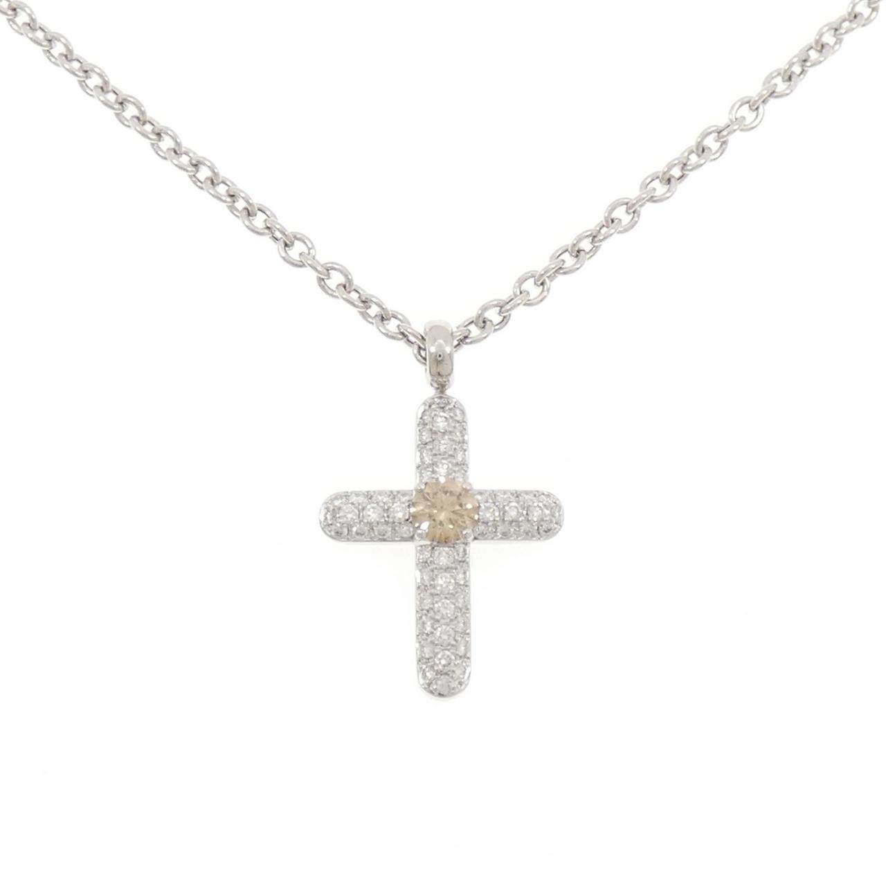 カシケイ K18ホワイトゴールド ダイヤモンドネックレス