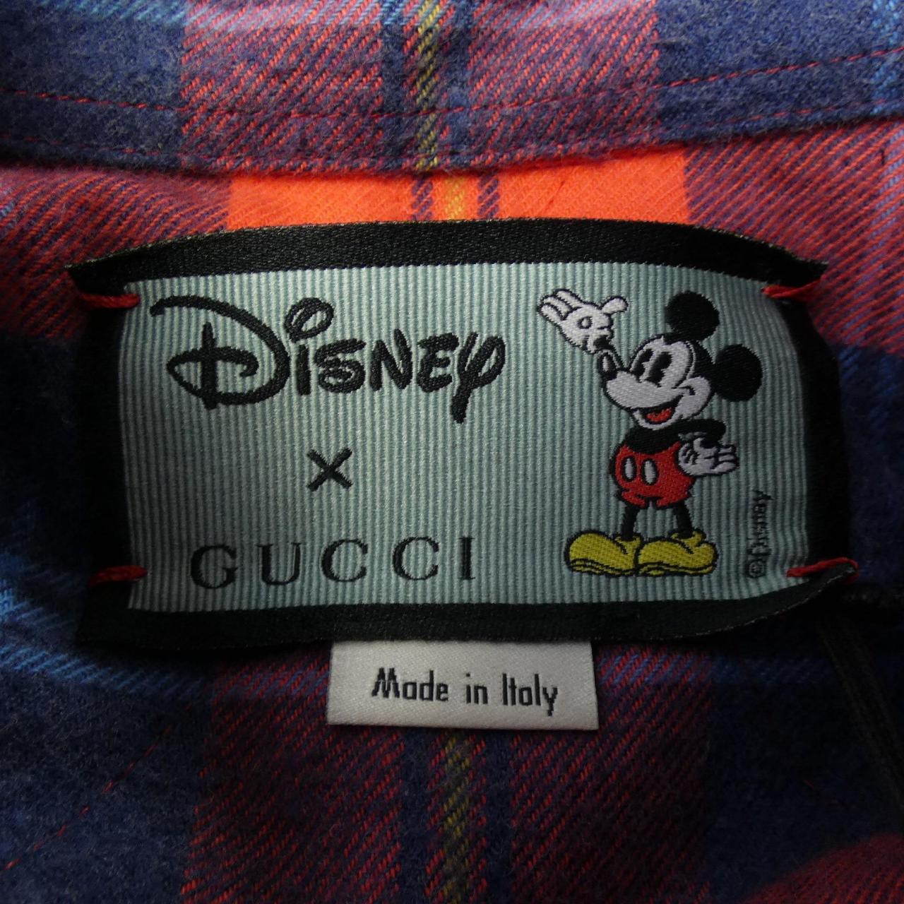 グッチ ディズニー コットンシャツ
