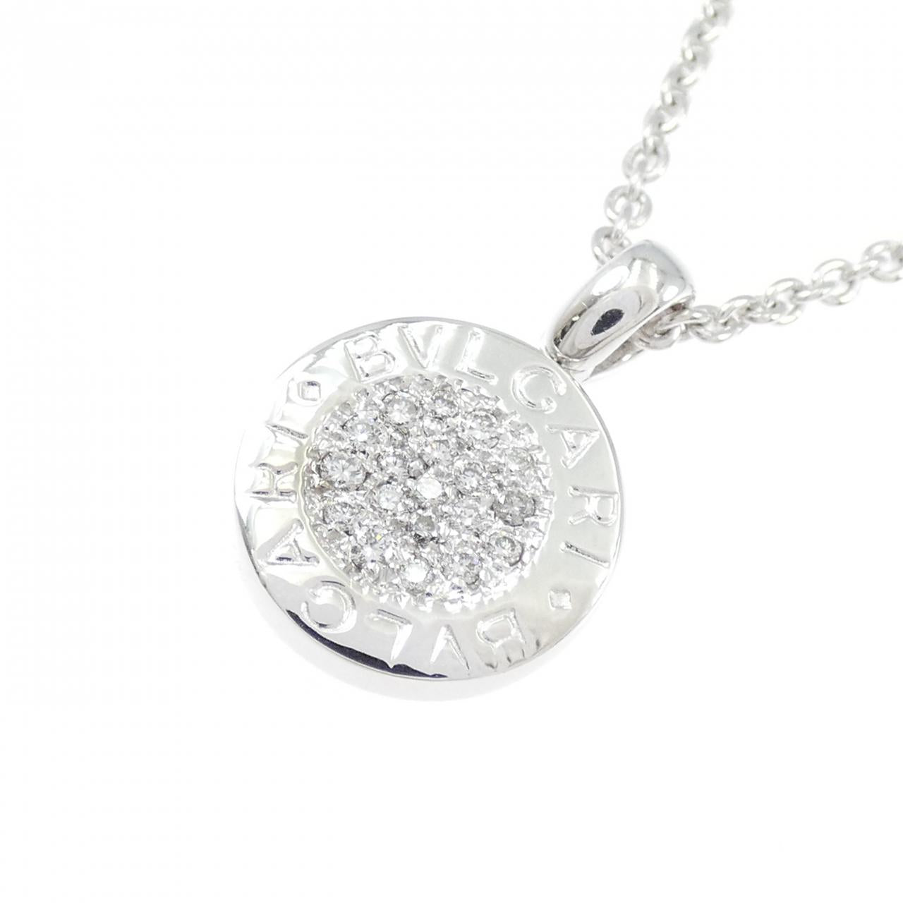 ブルガリ ブルガリブルガリ K18ホワイトゴールド ダイヤモンド ネックレス