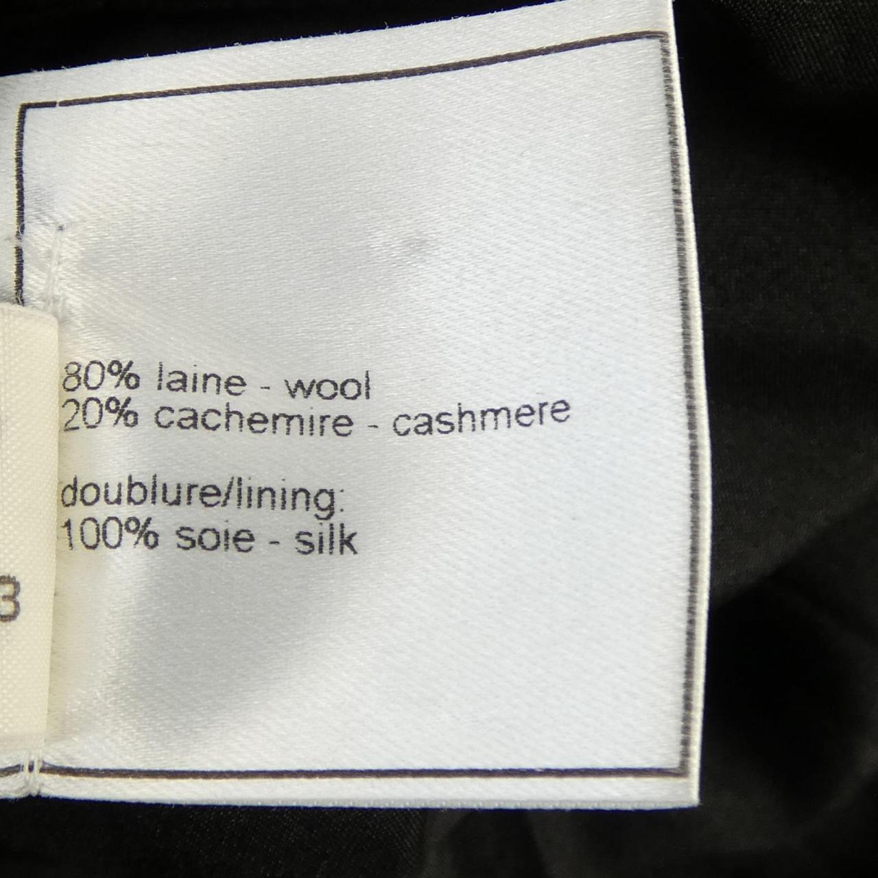 シャネル カシミヤ混コート