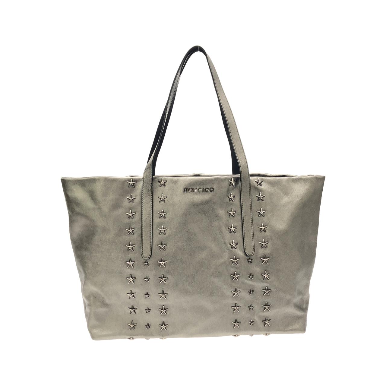 ジミーチュウ Pimlico メタリックレザー トートバッグ