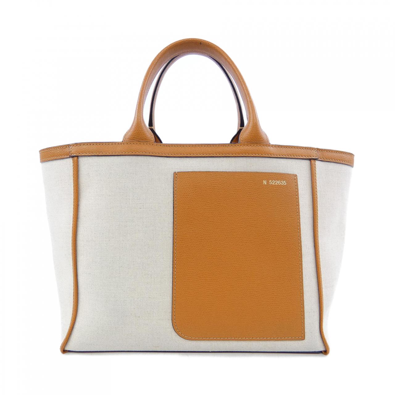 ヴァレクストラ Mini Canvas Shopping Bag キャンバス レザー トートバッグ