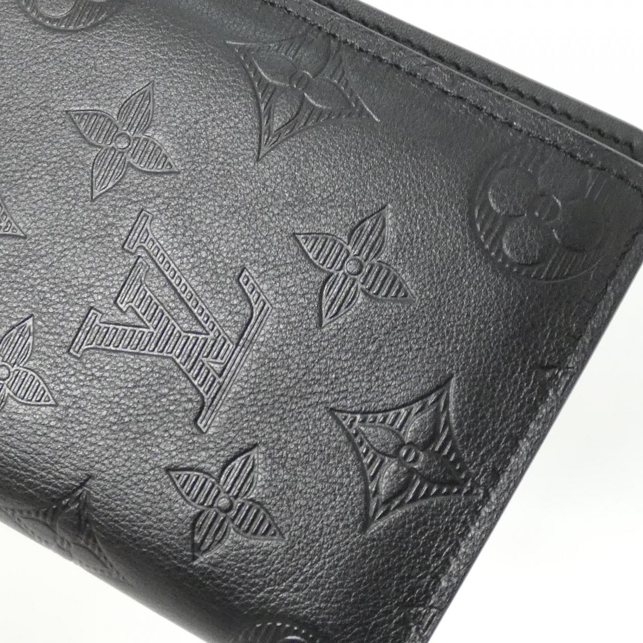 ルイヴィトン モノグラムシャドウ レザー長財布