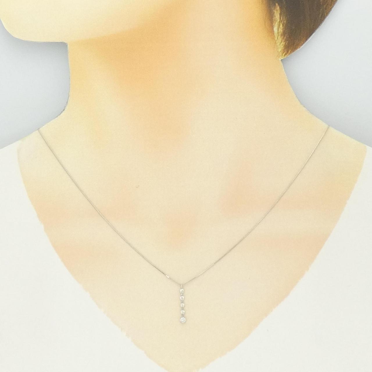 Pt850ダイヤモンドネックレス