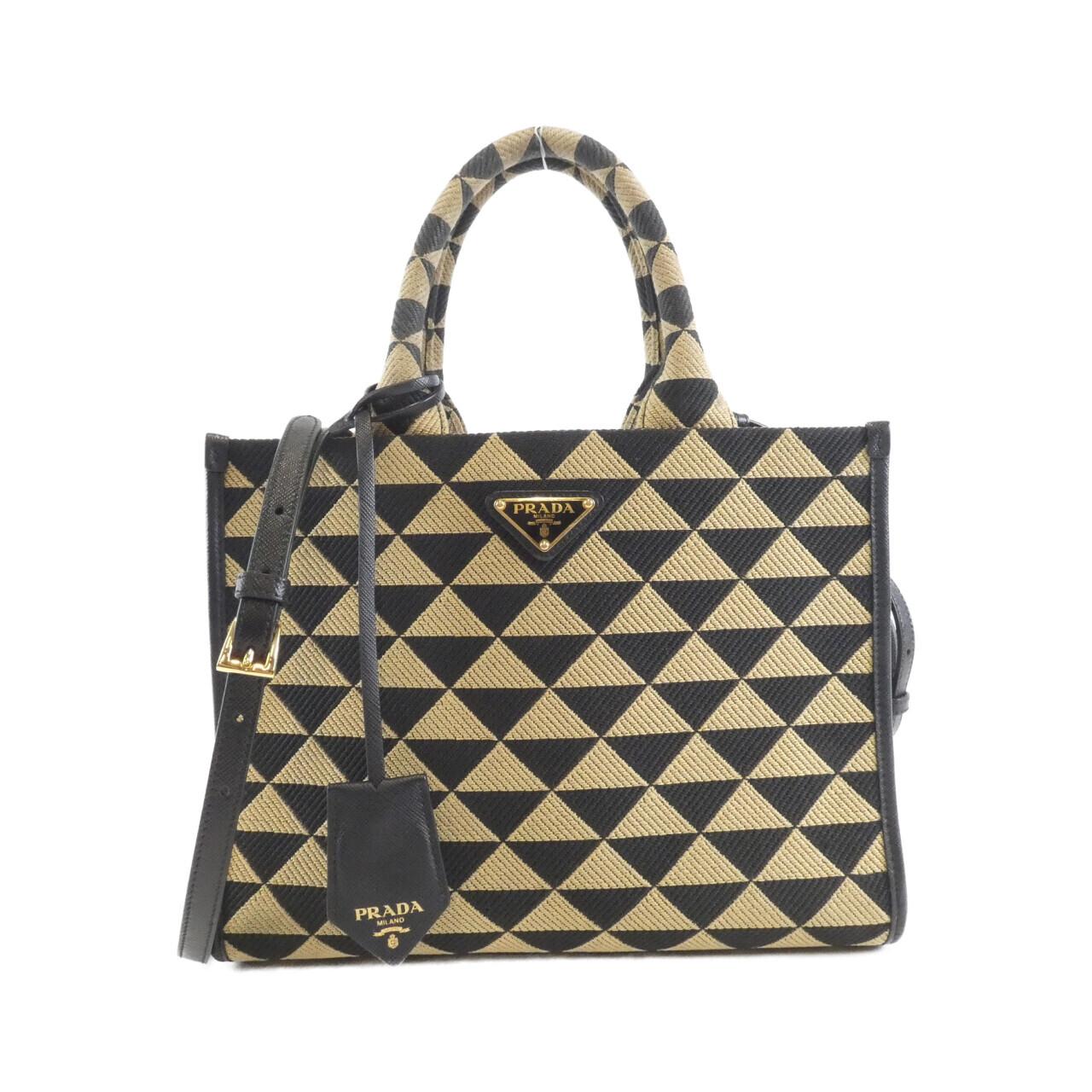 プラダ TRIANGOLO JACQUARD ハンドバッグ