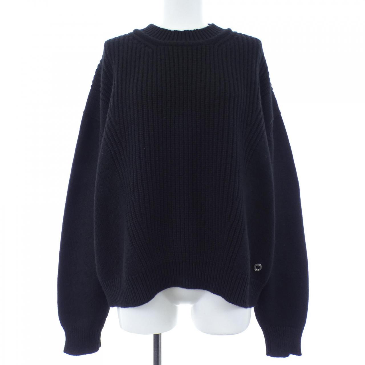 エルメス ジャージーリブ カシミヤニット