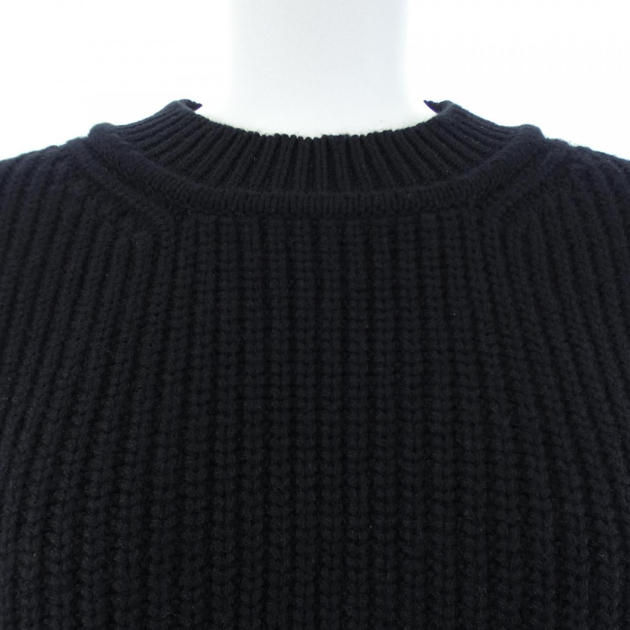 エルメス ジャージーリブ カシミヤニット