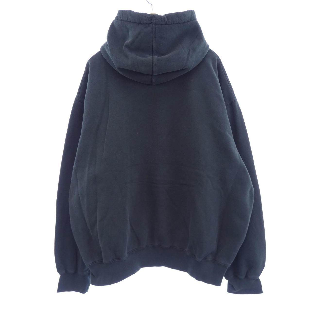 シュプリーム Overdyed Sロゴ コットンパーカー