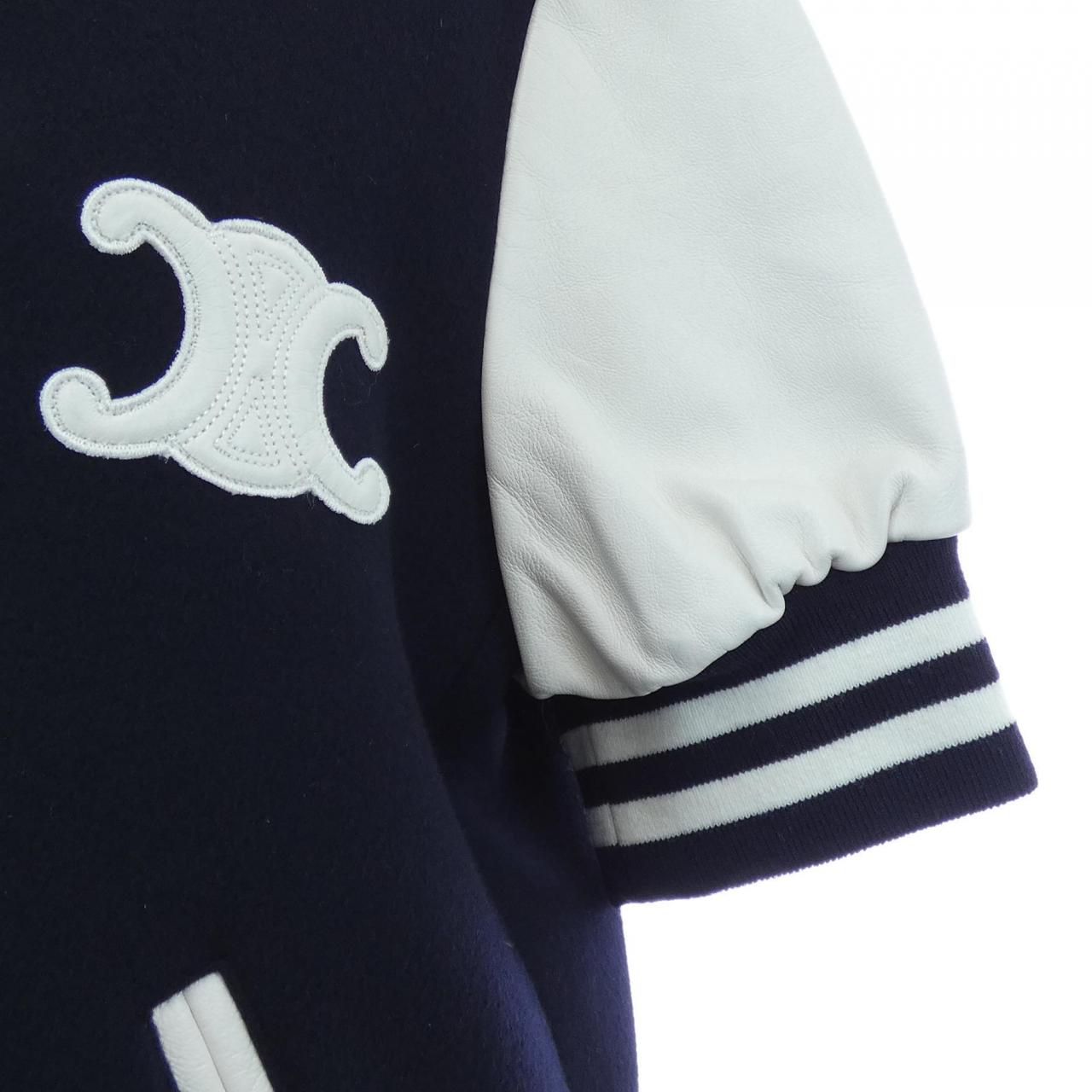 セリーヌ トリオンフ CHELSEA TEDDY カシミヤ スタジャン