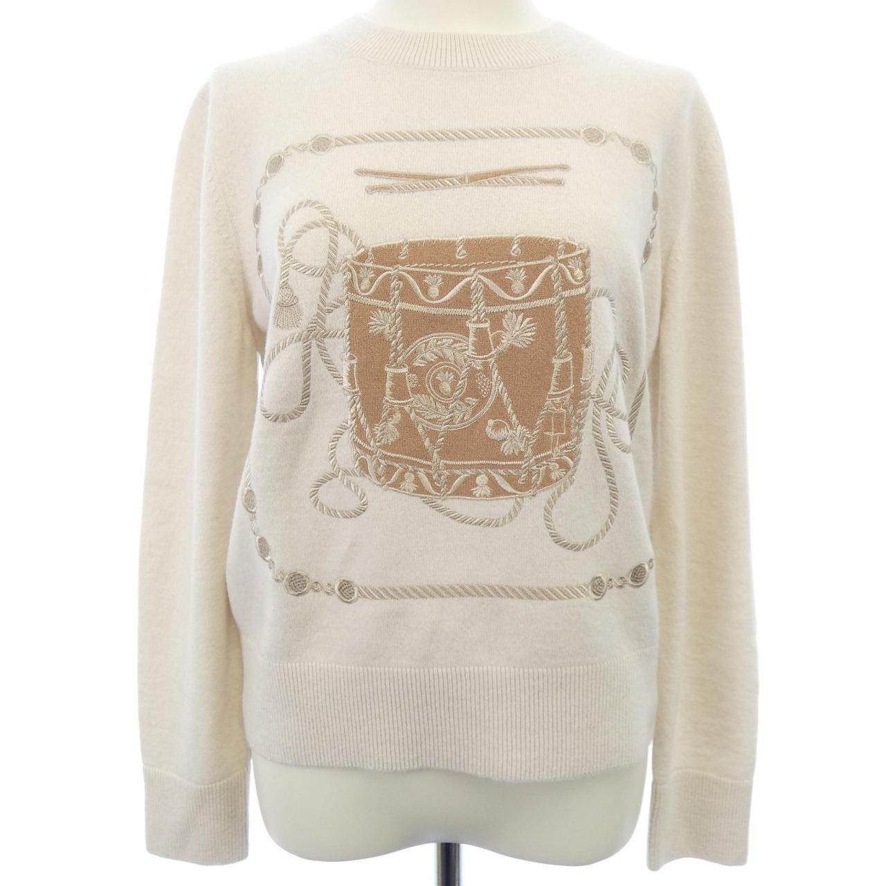 エルメス LES TAMBOURS FINESSE ウールニット38