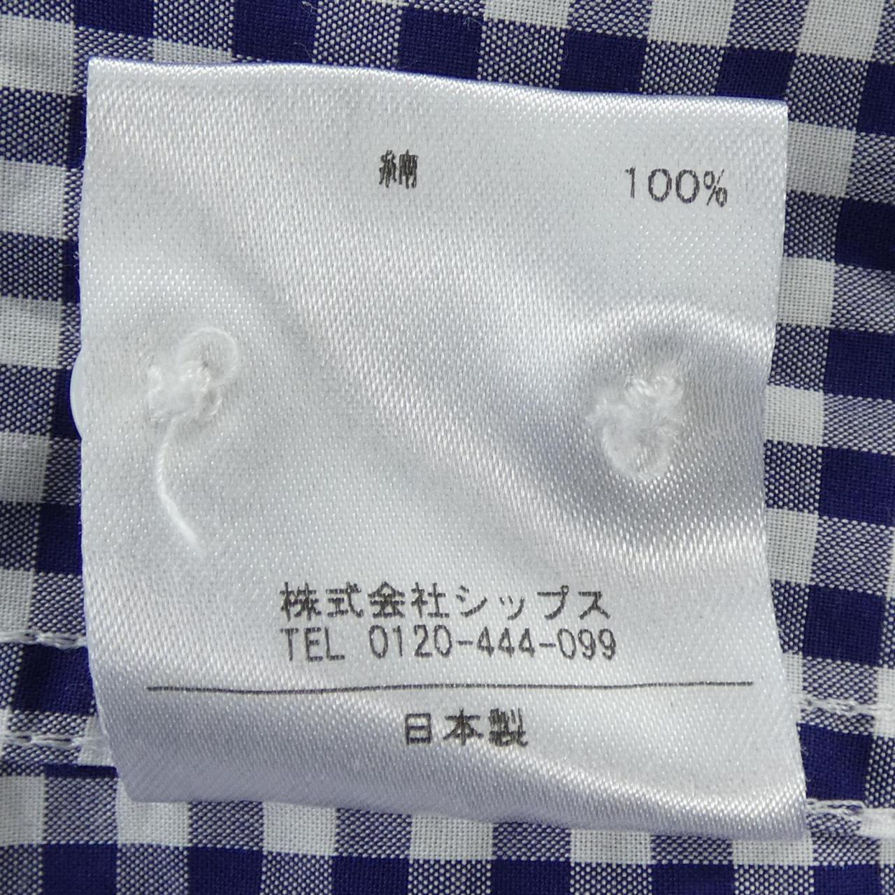 シップス チェックシャツ