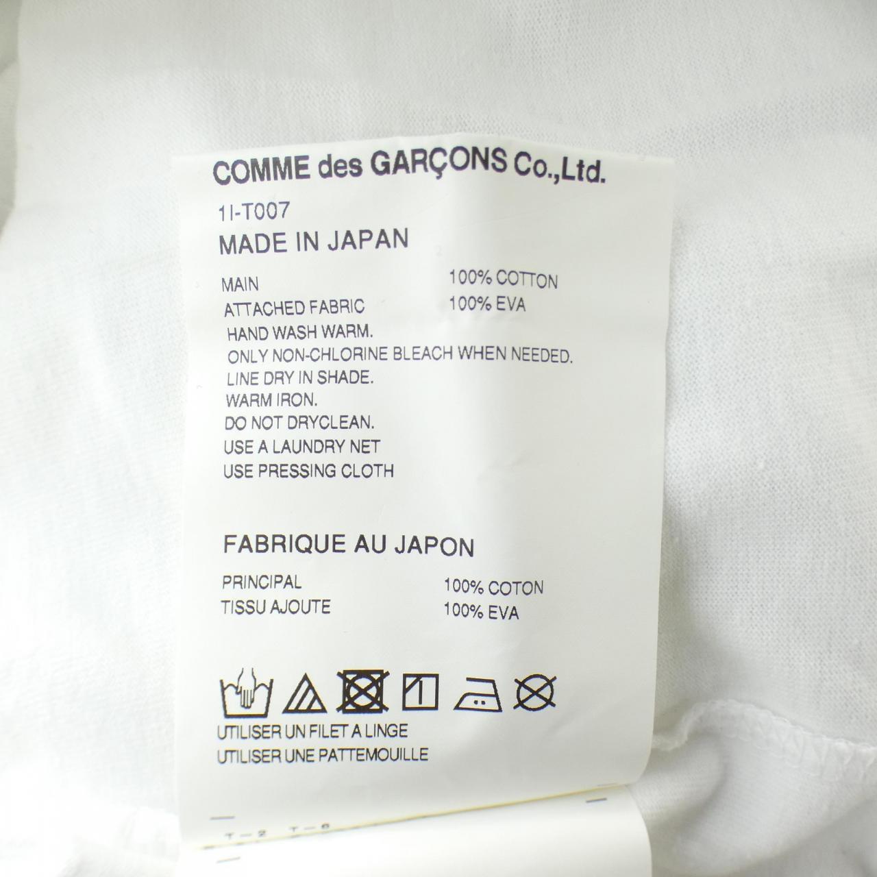 ブラックコムデギャルソン コットンTシャツ