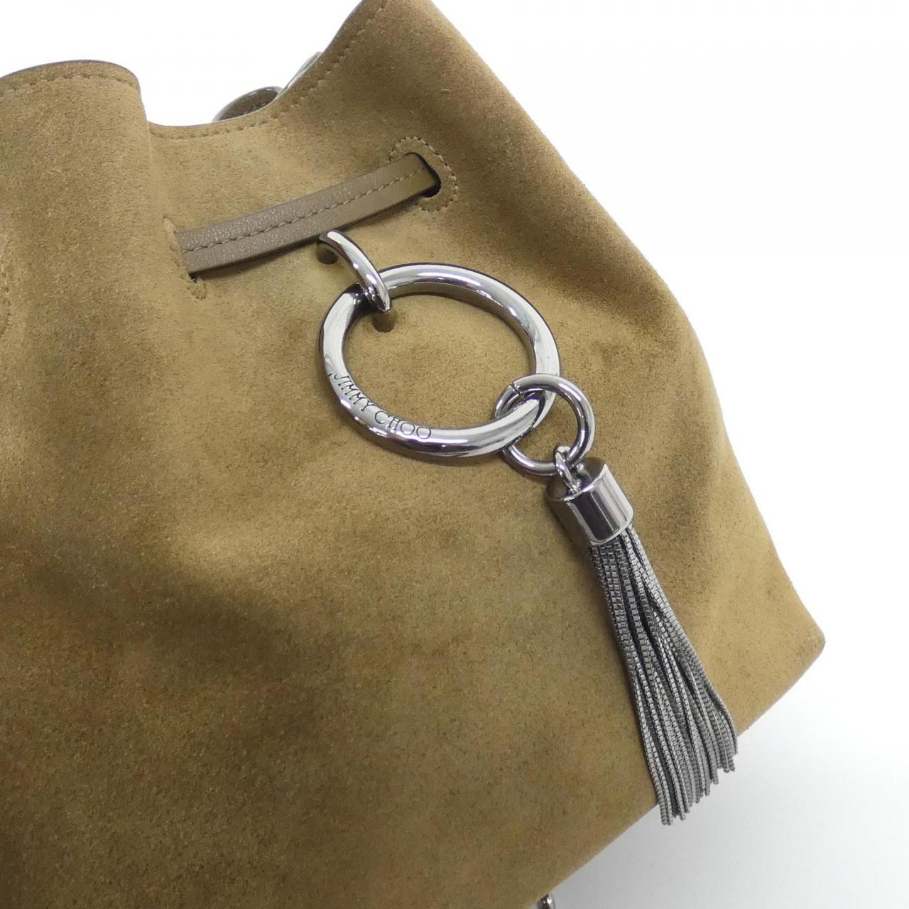 ジミーチュウ Curry Drawstring スエード バッグ