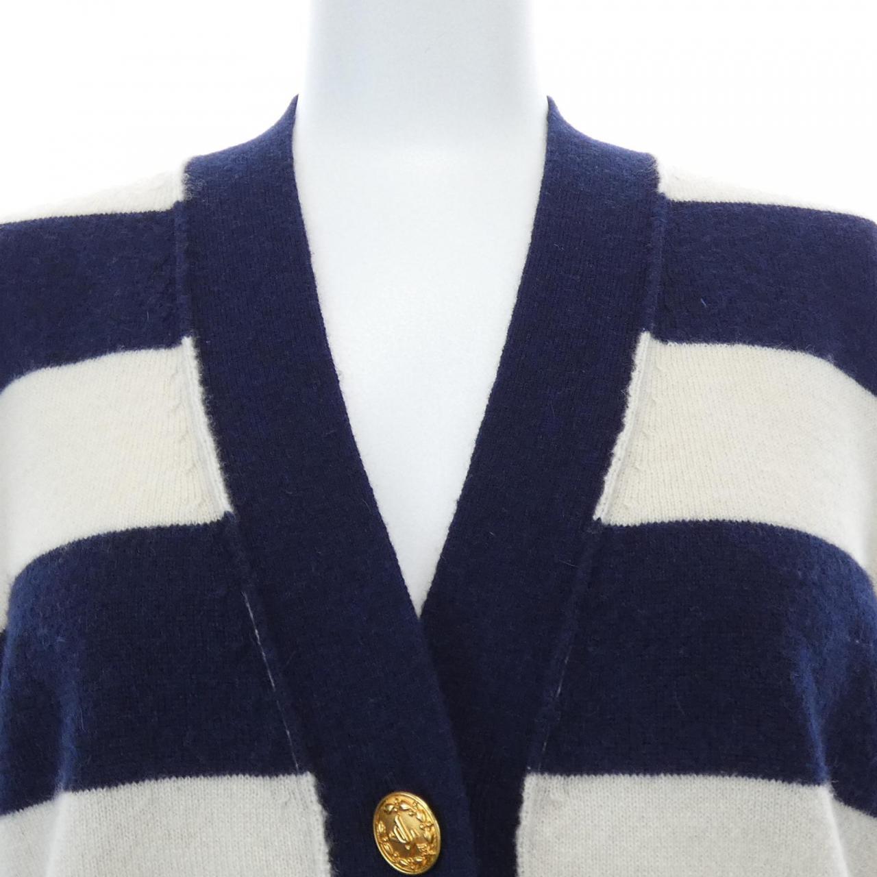 ルイヴィトン Chunky Striped Cardigan カシミヤカーディガン