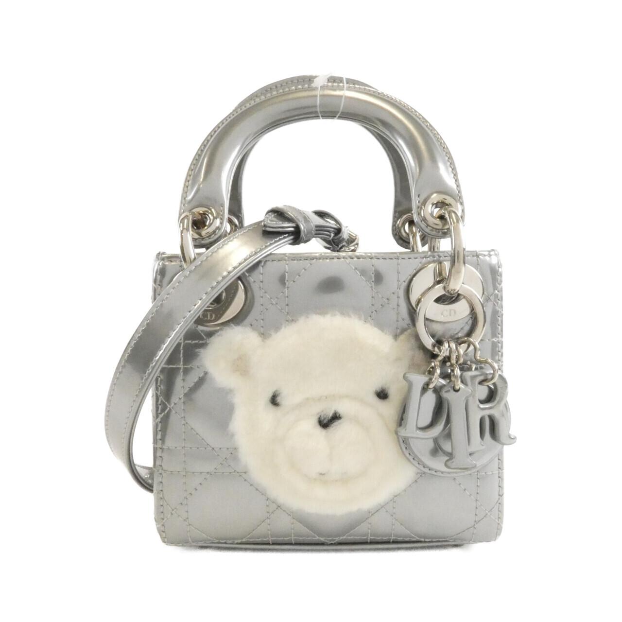 クリスチャンディオール エナメルショルダーバッグ