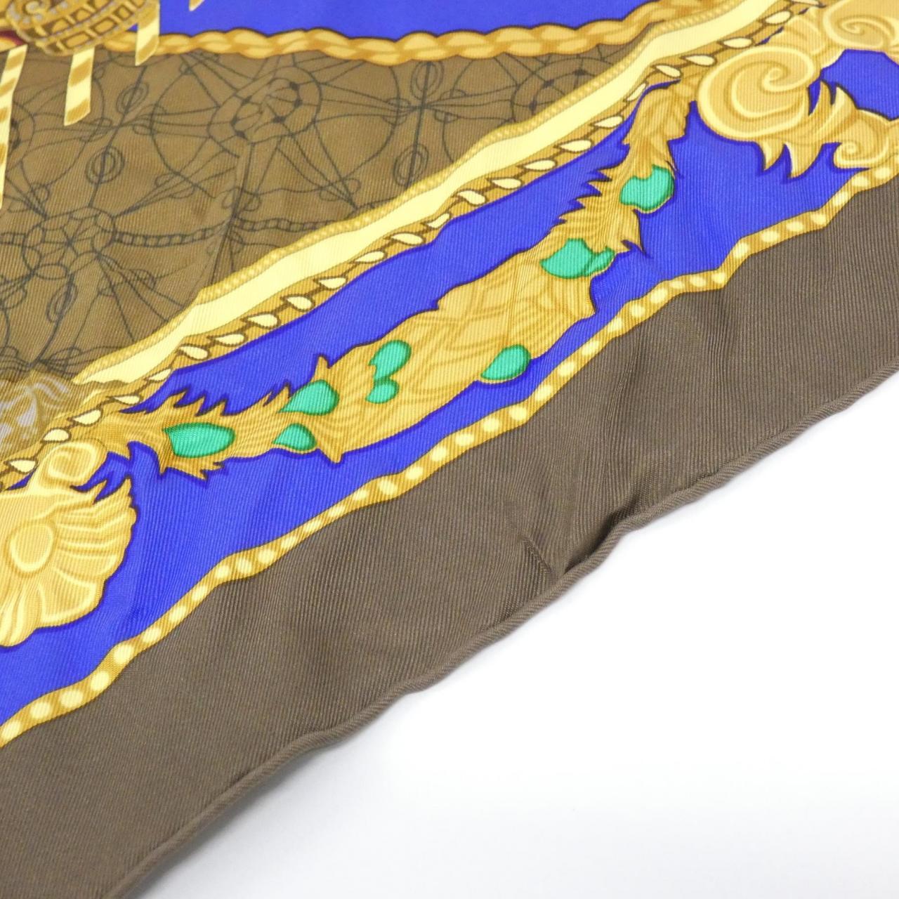 エルメス LES BISSONE DE VENISE シルクスカーフ