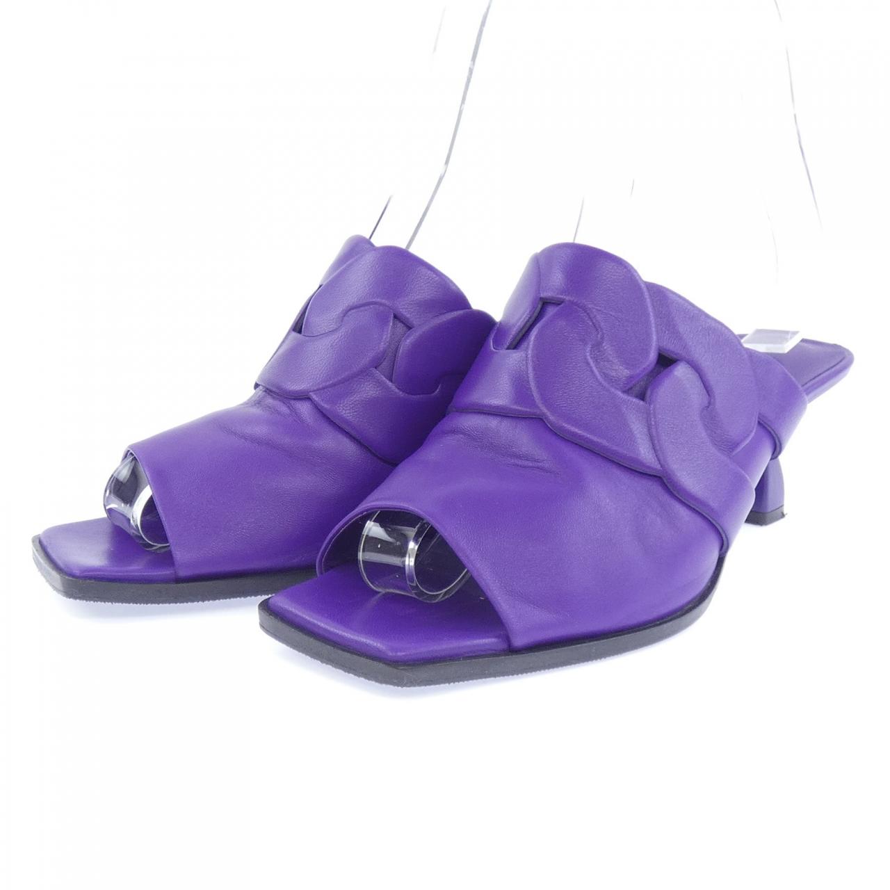 エルメス Hannah55 レザーサンダル