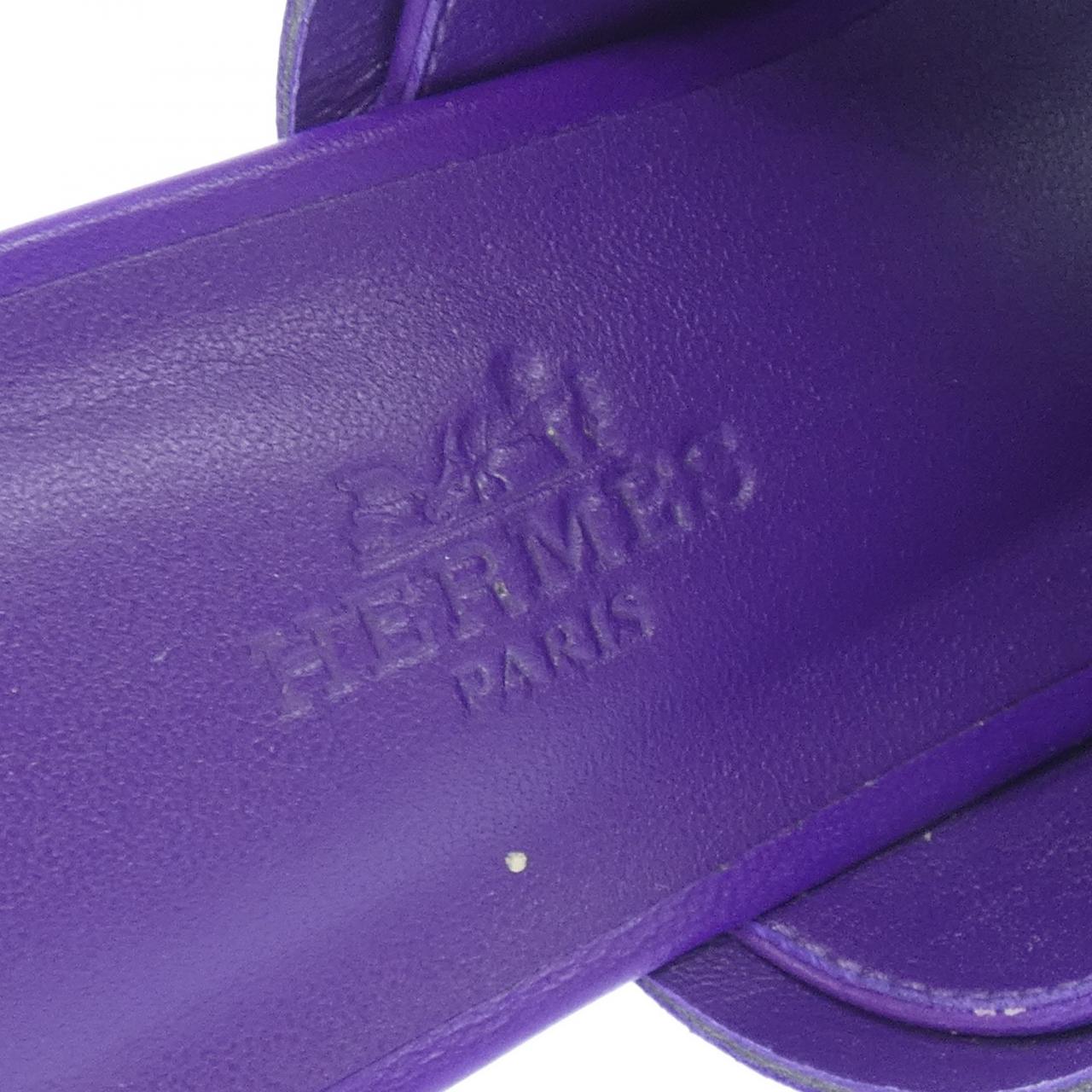 エルメス Hannah55 レザーサンダル