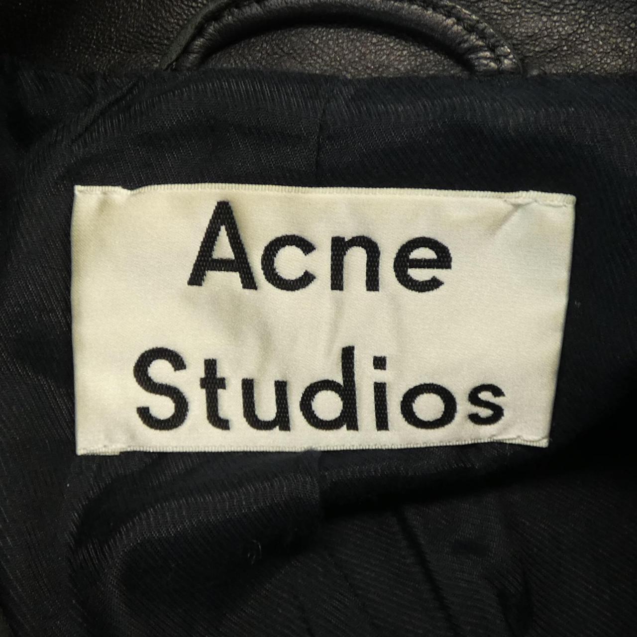 アクネステュディオズ レザーライダースジャケット