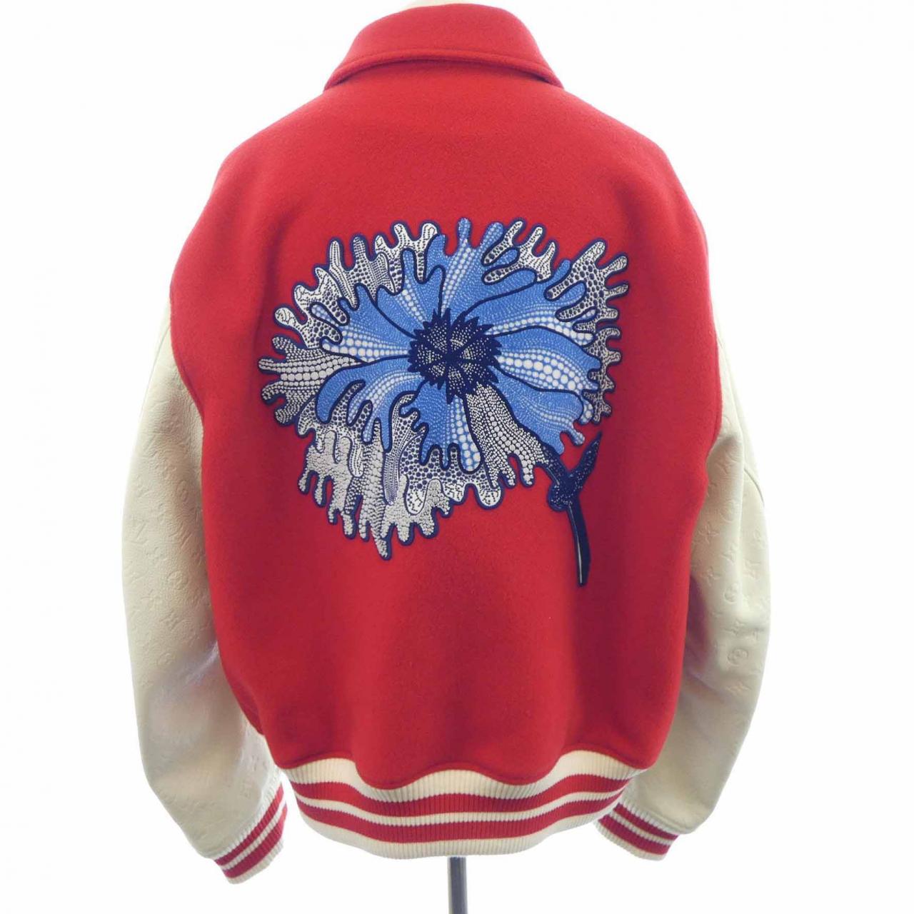 ルイヴィトン LVxYK Psychedelic Flower Embroidered Varsity Blouson ジャケット