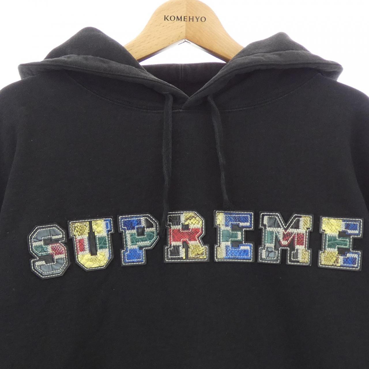シュプリーム COLLEGIATE PATCHWORK パーカー