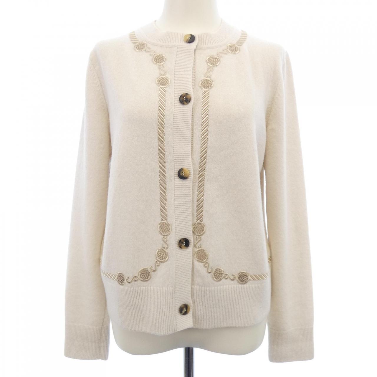 エルメス LES TAMBOURS カシミヤカーディガン