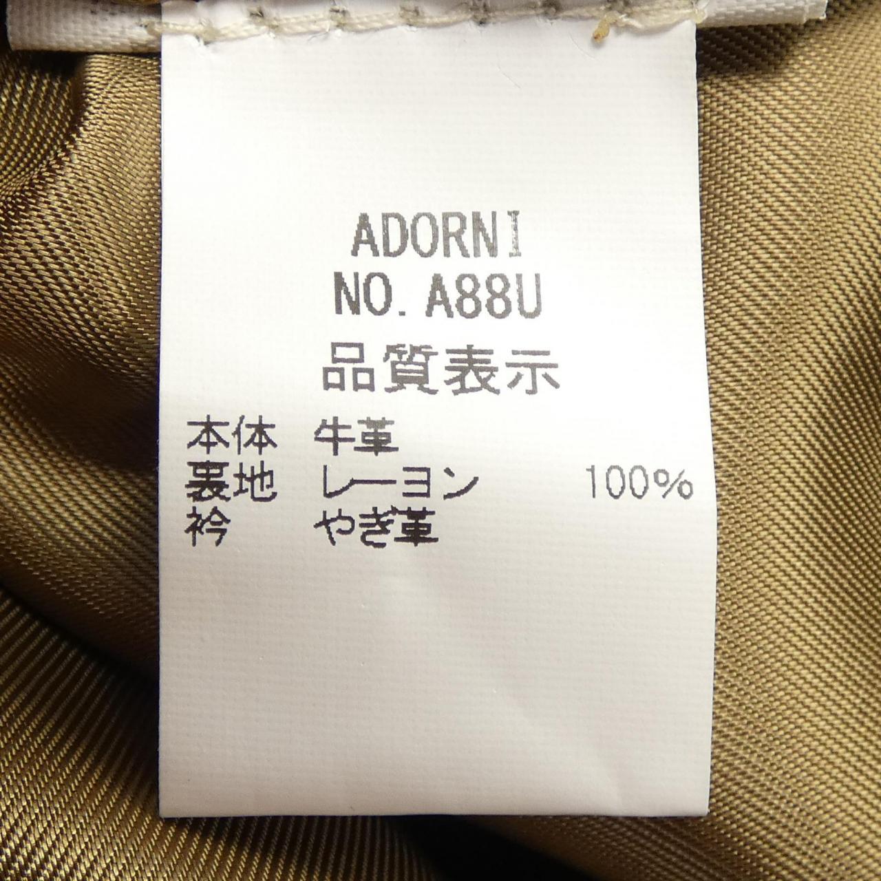 ADORNI カーフレザージャケット