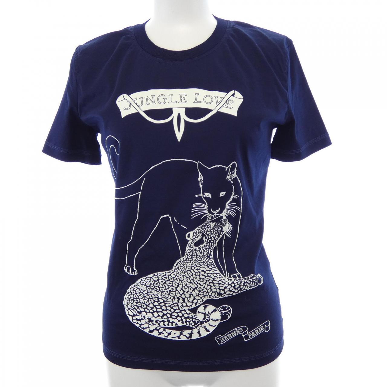 エルメス JUNGLE LOVE コットンTシャツ