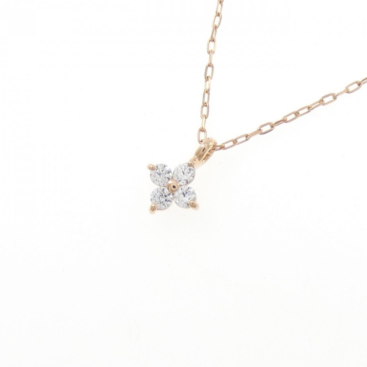 ヨンドシー フラワー K10ピンクゴールド ネックレス