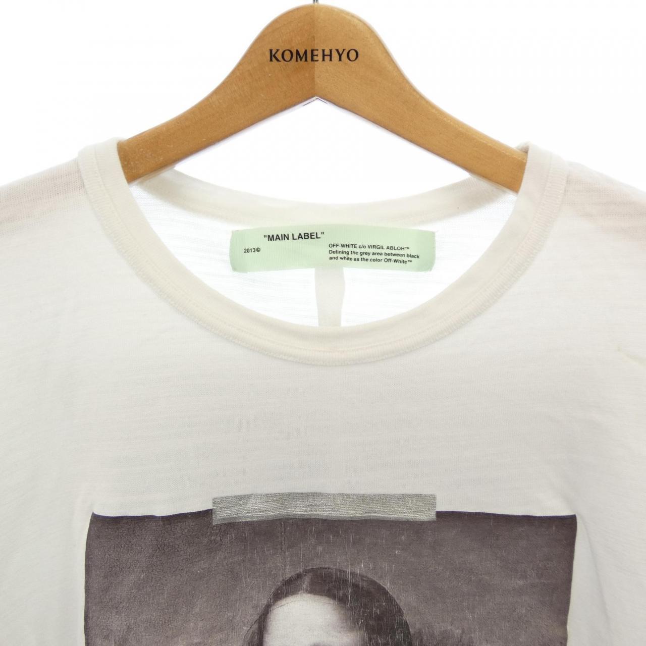 オフホワイト コットンTシャツ