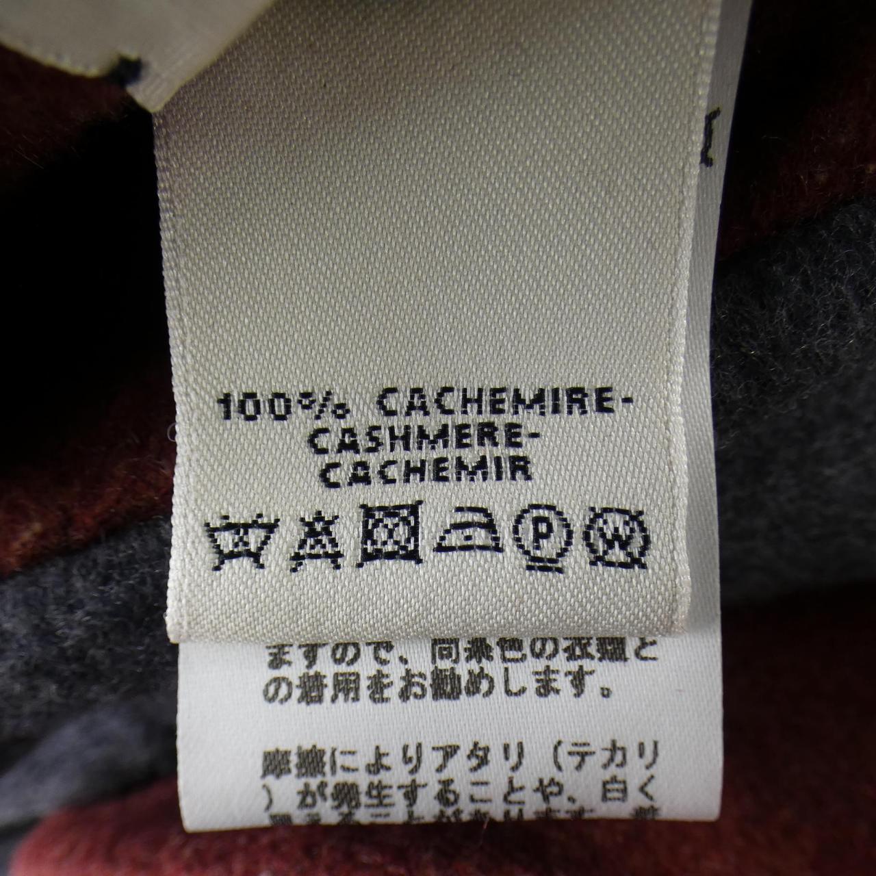 エルメス カシミヤノーカラージャケット