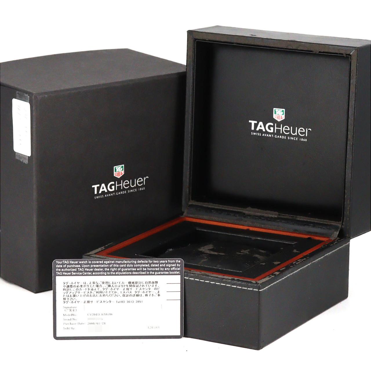 タグホイヤー カレラタキメータークロノエレガンス LIMITED ステンレススチール 自動巻