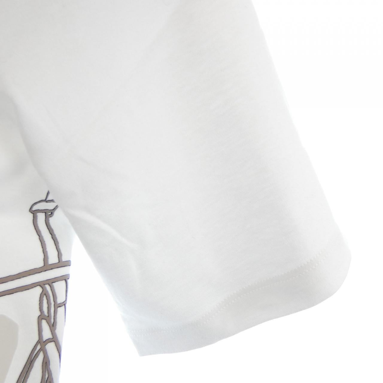 エルメス HARNAIS EN GOUACHE 3D コットンTシャツ