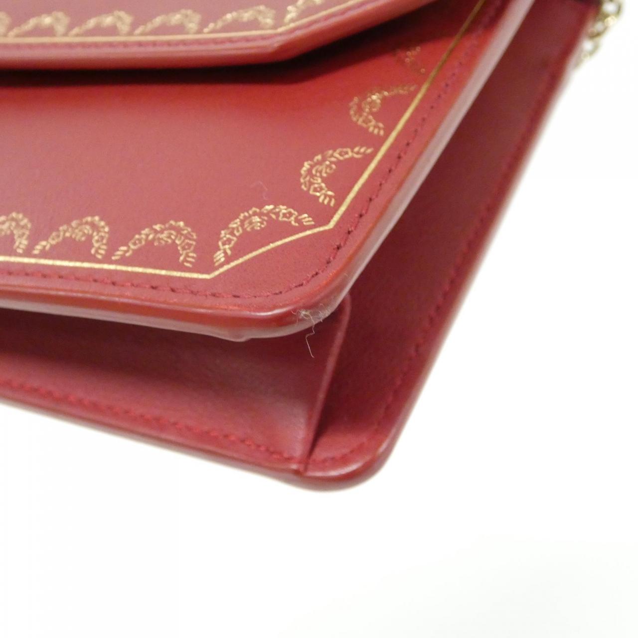 カルティエ GUIRLANDE DE CARTIER カーフ チェーンウォレット