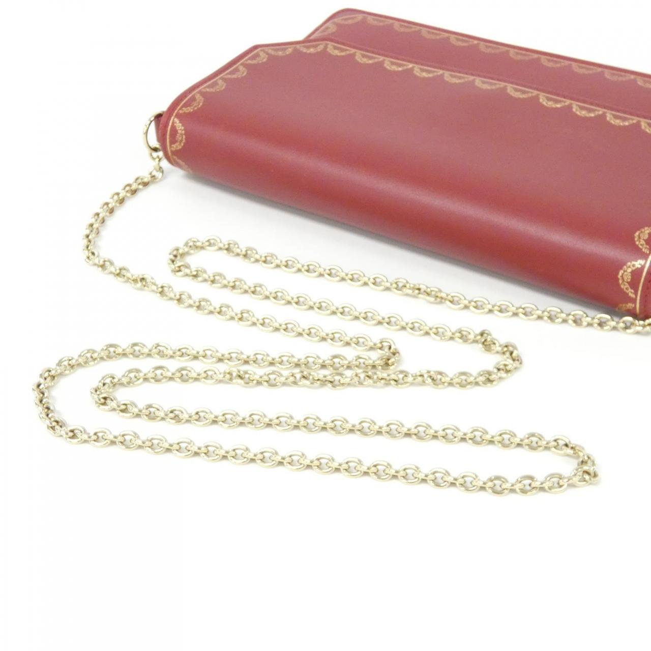 カルティエ GUIRLANDE DE CARTIER カーフ チェーンウォレット