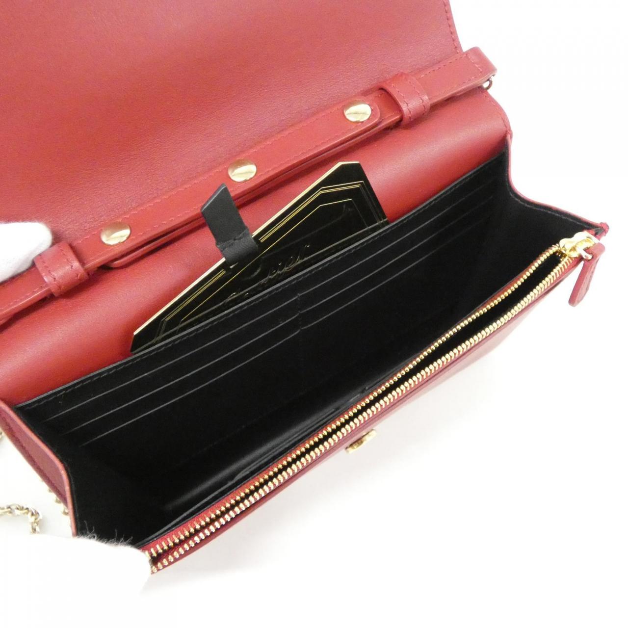 カルティエ GUIRLANDE DE CARTIER カーフ チェーンウォレット