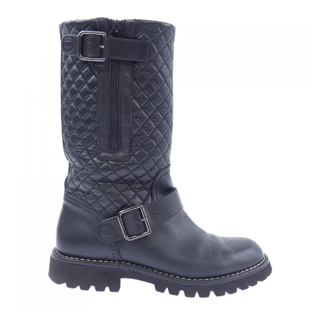 シャネル HIGH BOOTS カーフブーツ