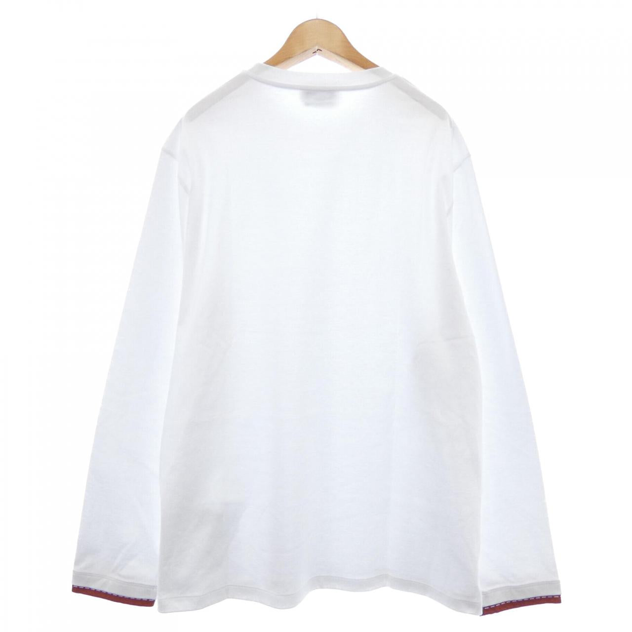エルメス Tシャツ レザー ディテール Tシャツ L